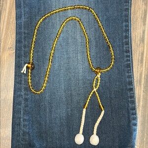 Prayer beads amber colored